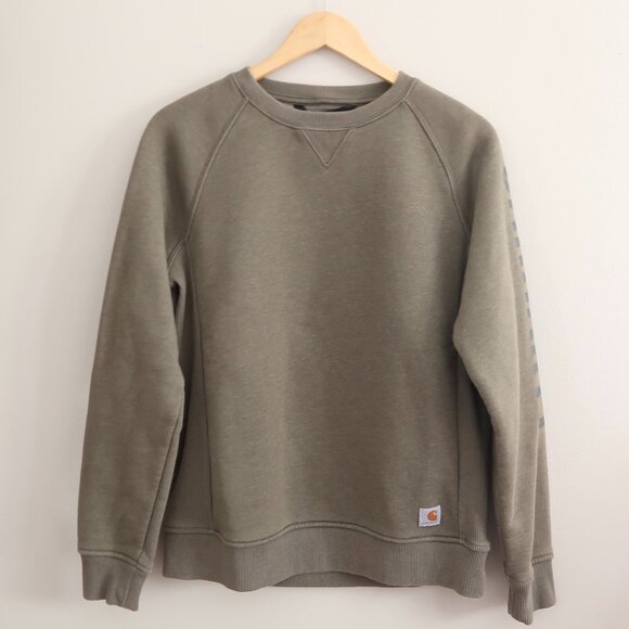 Carhartt Other - Carhartt Olive Green Relaxed Fit Crewneck Sweatshirt